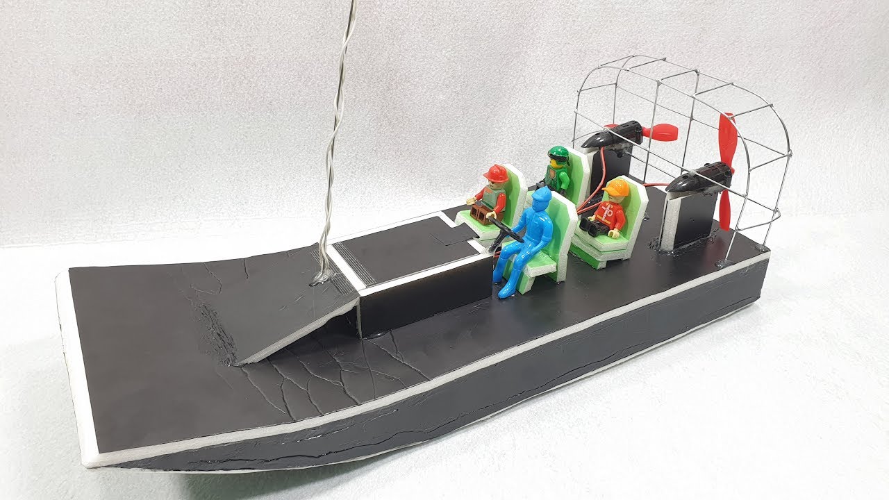 How To Make mini RC AirBoat Twin N50 Motor