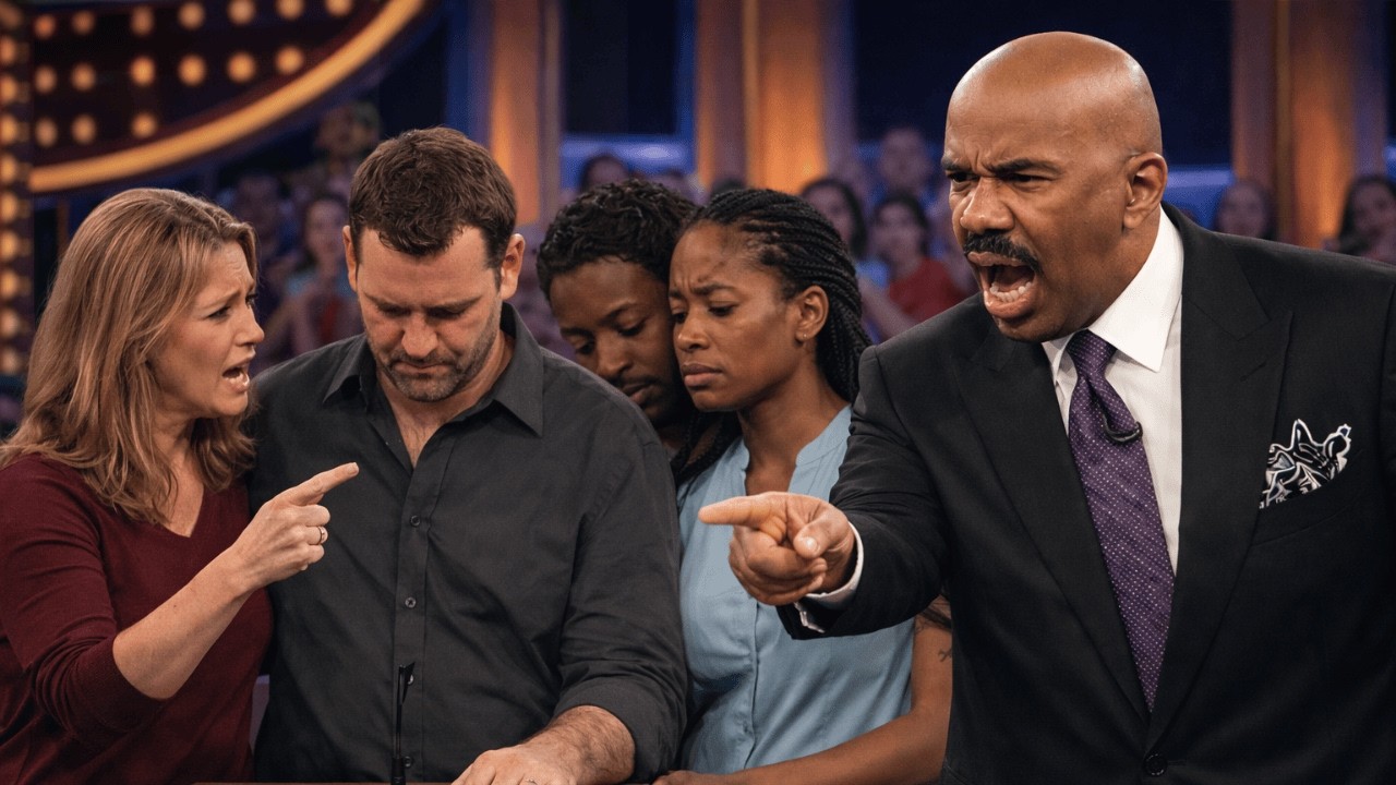 Wife Reveals Husband’s Secret Family — Steve Harvey Shuts Him Down Immediately!
