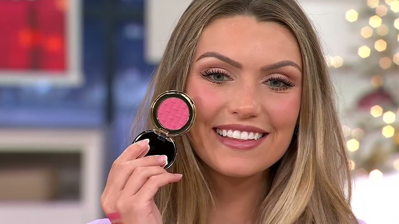 tarte Stay Golden Amazonian Clay 5-Piece Cheek Set & Brush on QVC
