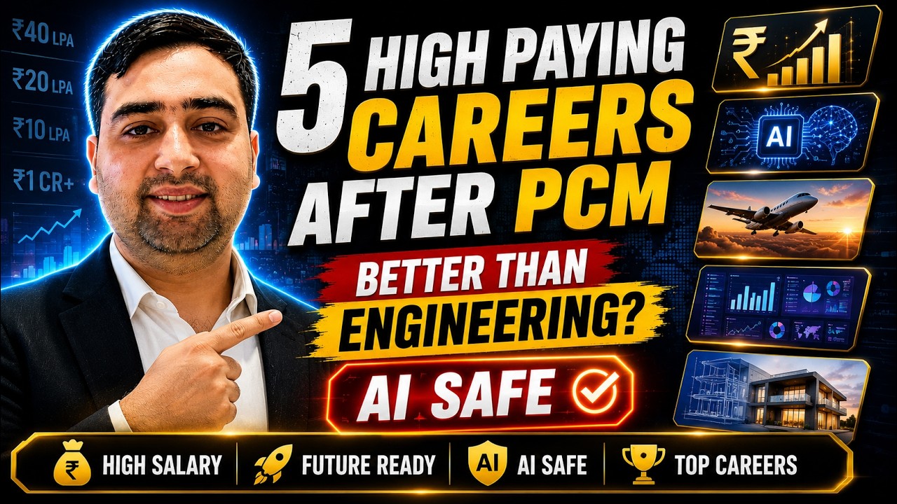 5 High Paying Careers After 12th PCM (Better than Engineering - AI Safe)