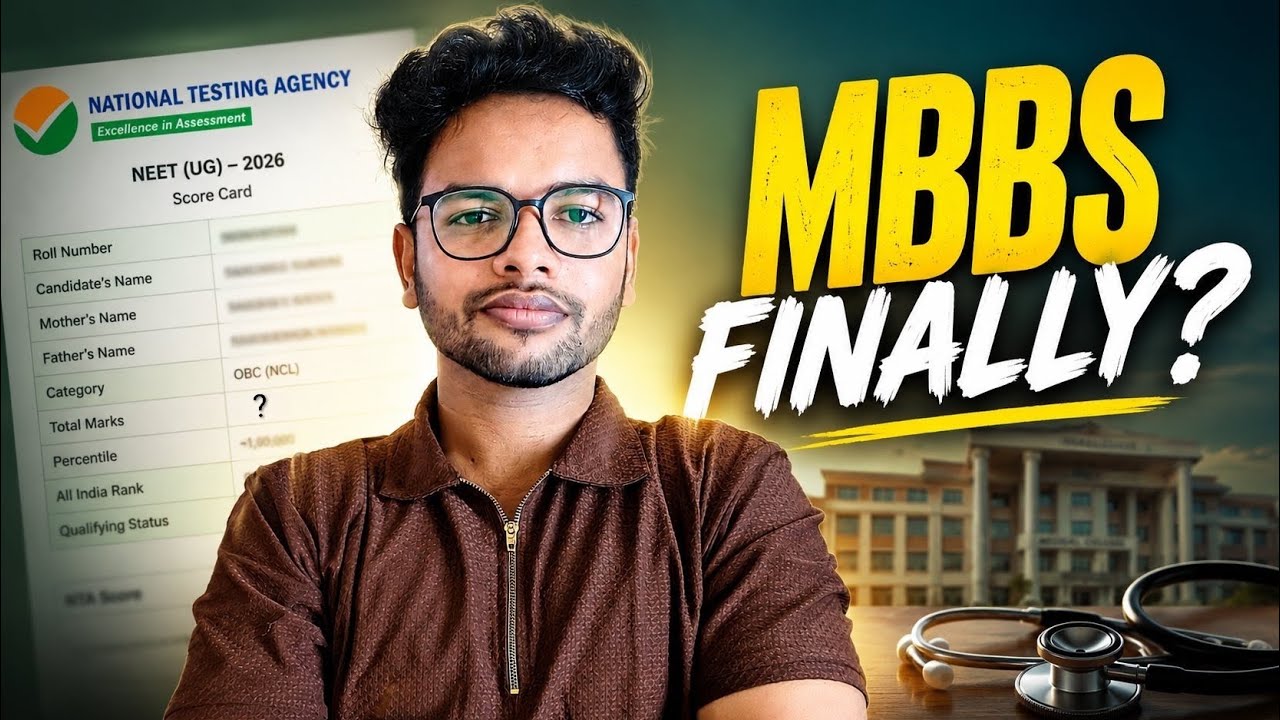 My Re-NEET 2026 Result | Score & Rank