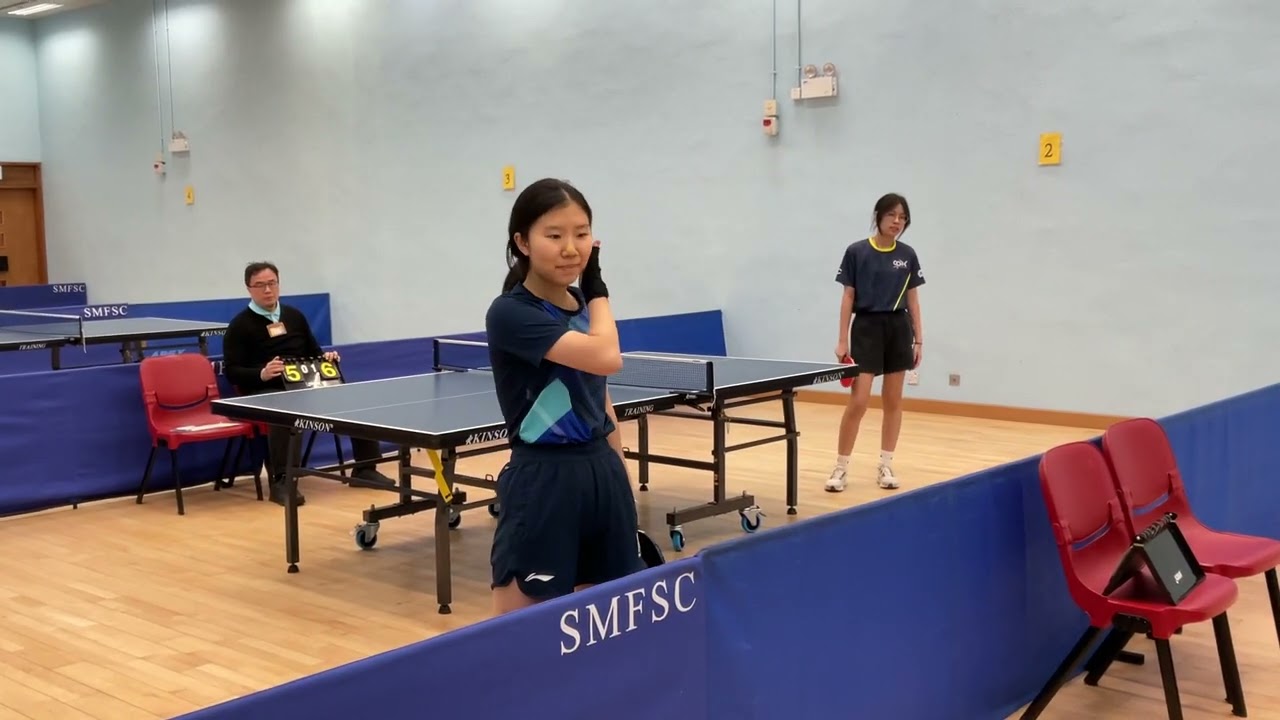 25/26 年度 D3(HK) 女子乙組學界乒乓球決賽 vs 香港國際學校 (第二場單打第二局)