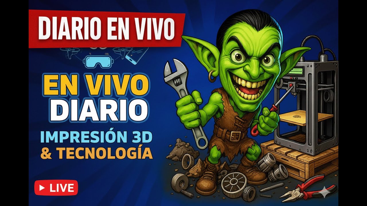 Sesión en Vivo: Todo sobre Impresión 3D con Amigos Diaria