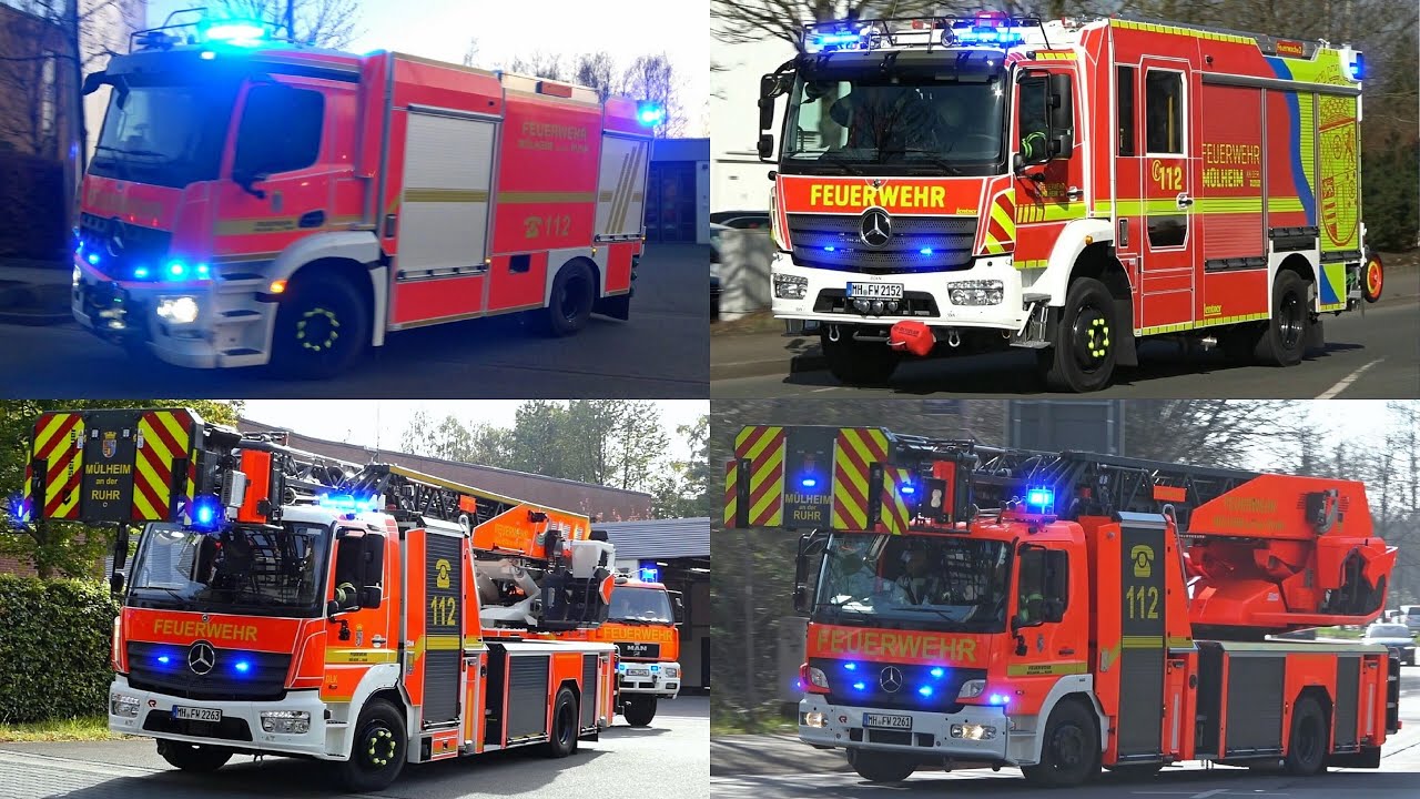 [NEUES HLF & TLF!] Feuerwehr MÜLHEIM | BEIDE BF ZÜGE & FF Heißen auf Einsatzfahrt