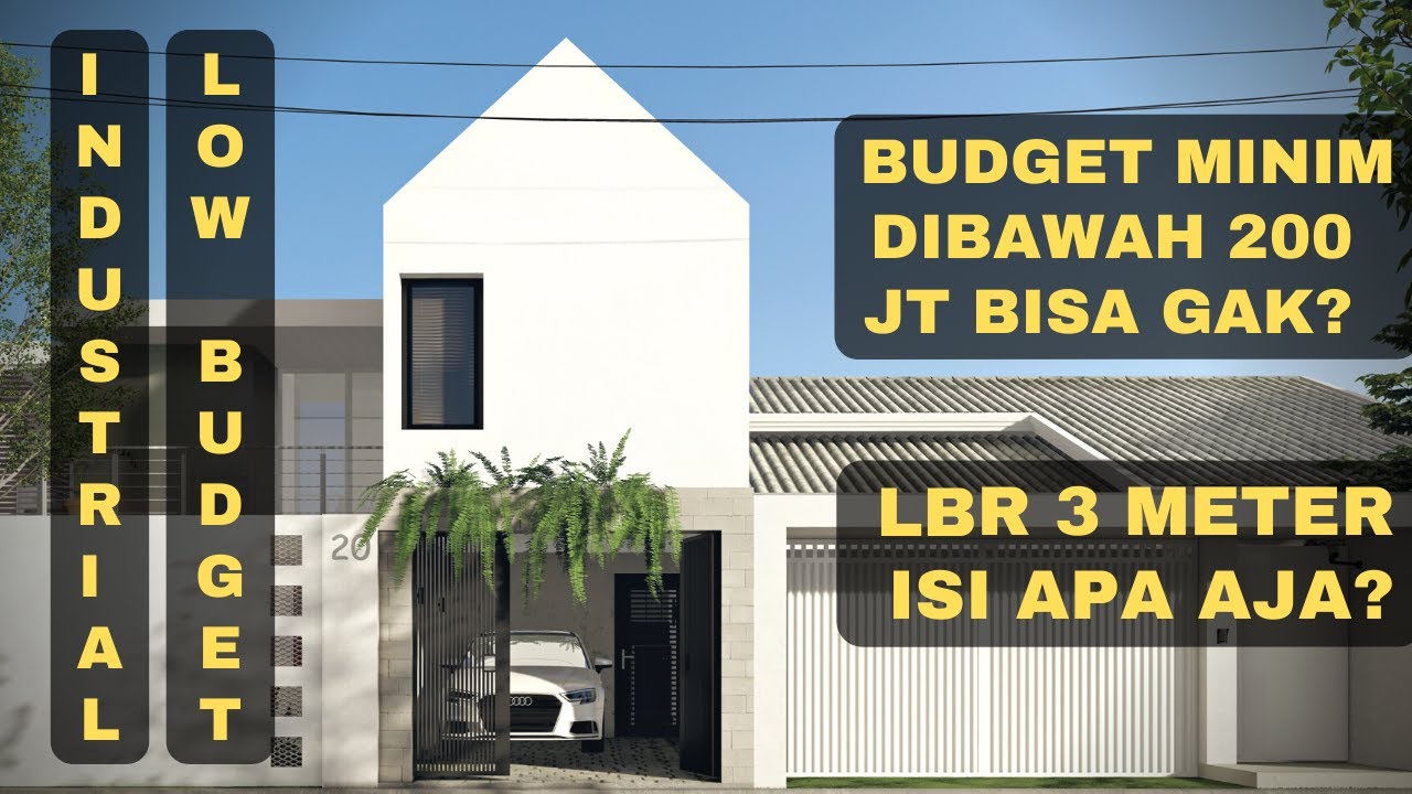 TINY HOUSE RUMAH INDUSTRIAL MINIMALIS 3x10 METER | HOUSE TOUR INDUSTRIAL DESIGN