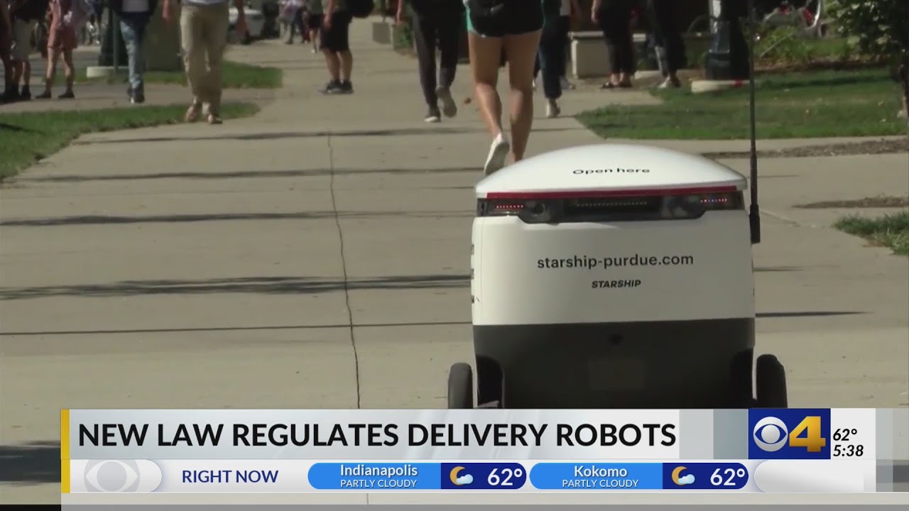 New Indiana law regulates delivery robots