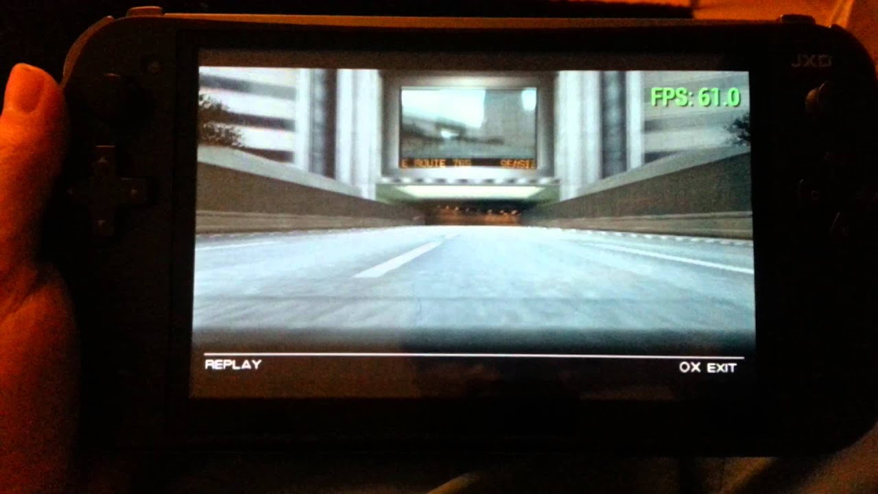 JXD S7800 - PPSSPP - Ridge Racer 2 - 60FPS FULL SPEED