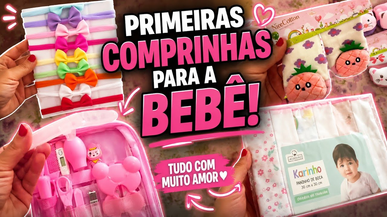 Primeiras COMPRINHAS para a BEBÊ ❤️
