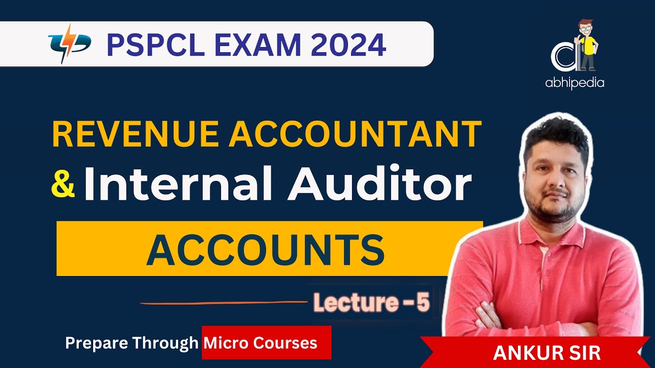 PSPCL Exam 2024 | RA / IA | Accountancy | Journal | Lecture - 5 | Micro Course | abhipedia