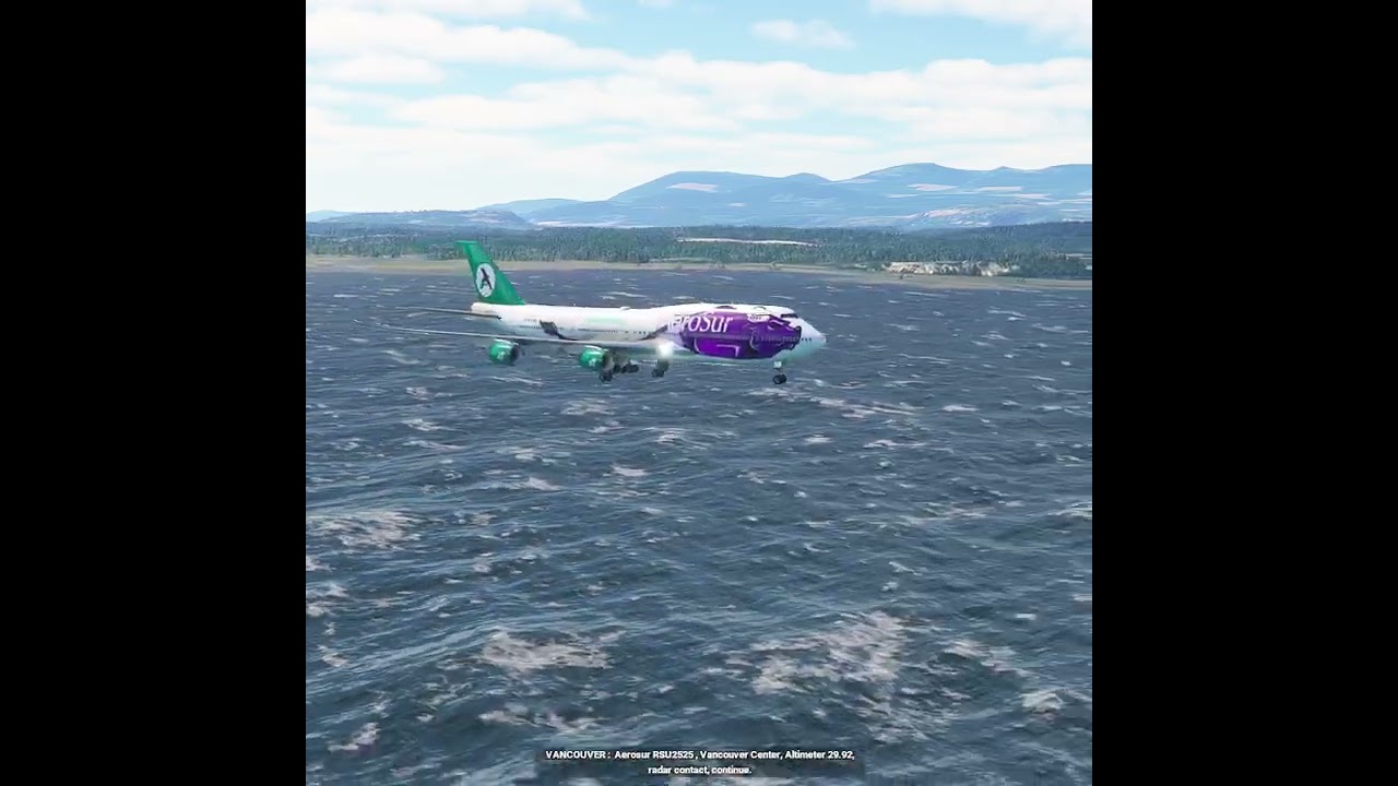 emergency landing of a plane at sea eps 465