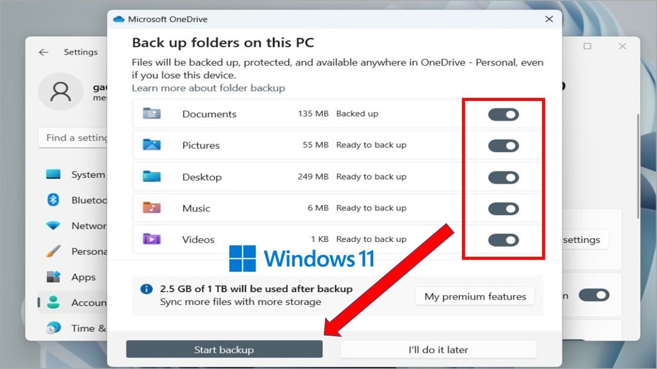How To Use Windows 11 Backup Feature