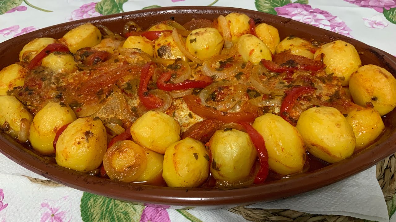 Atum Fresco com Batatinha Assado no Forno Receita Prática e muito Simples