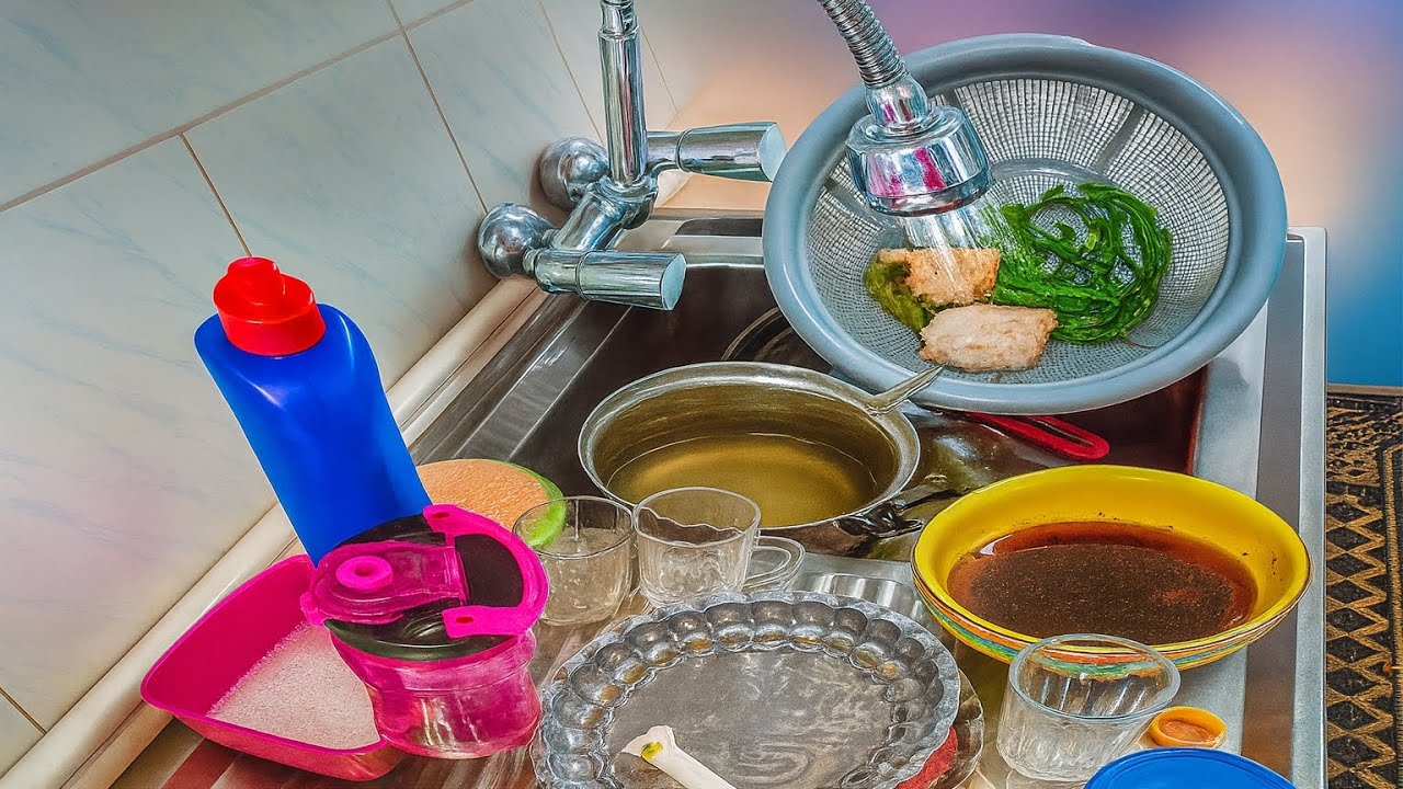 Relaxing ASMR Dishwashing Sounds