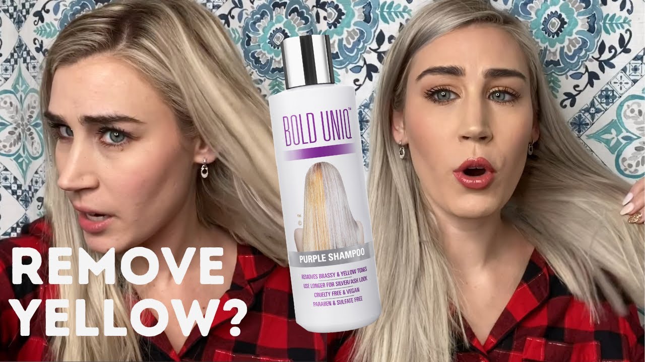 Remove Yellow in 1 Wash? Trying Bold Uniq Purple Shampoo