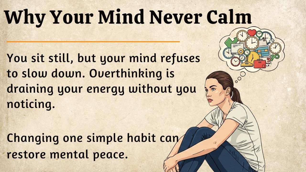 Why Our Minds Never Feel Calm Anymore || Graded Reader || Improve Your English Fluency ✅