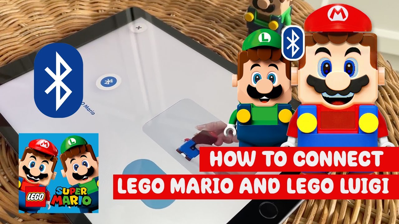 How to connect Lego Mario and Lego Luigi together and to the Mobile App