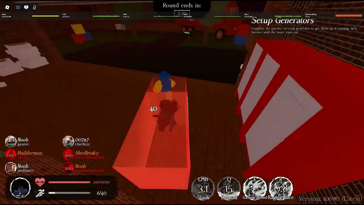 Me playing Slasher on friday the 13th