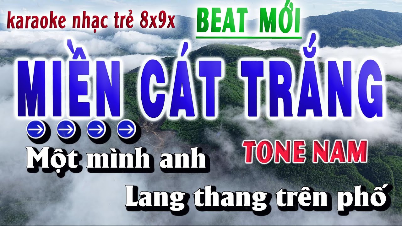 Karaoke Miền Cát Trắng Tone Nam Beat Mới 2025 | Quân Beat
