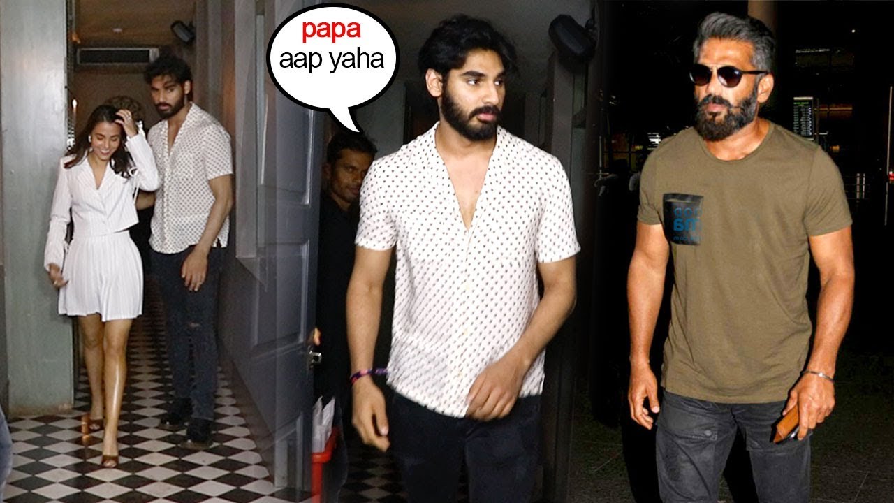 Sunil Shetty's Haandsome Son Ahan Shetty C@ught wid Girlfriend -Will Soon make Bollywood Debut
