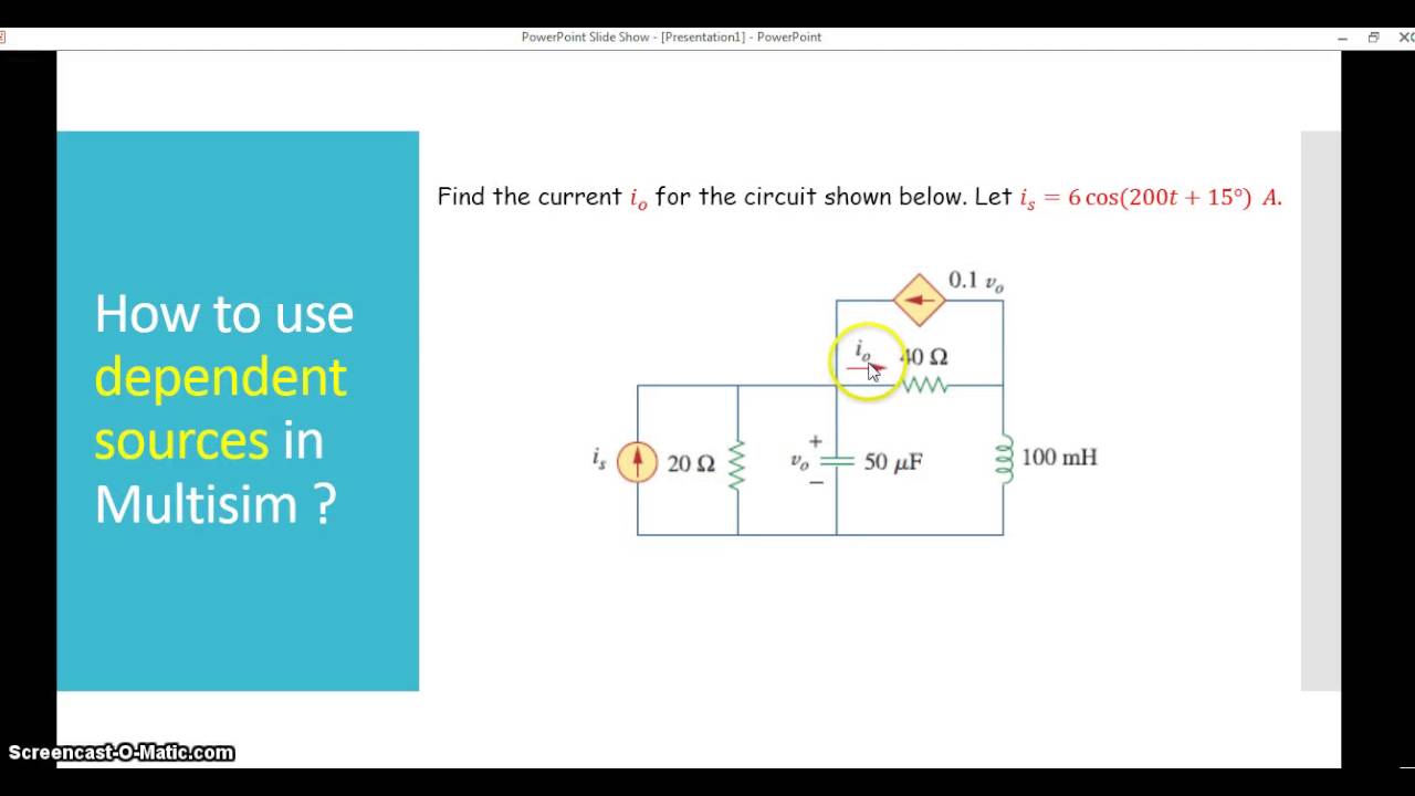 How to use dependent source in Multisim?