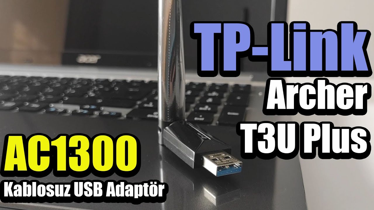 TP-Link Archer T3U Plus AC1300 Kablosuz Çift Bant USB Adaptörü