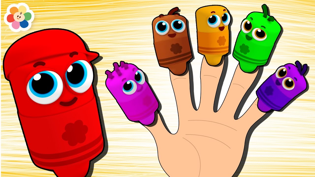 Learn Colors With Color Crew Finger Family | Finger Family Nursery Rhymes | BabyFirst TV