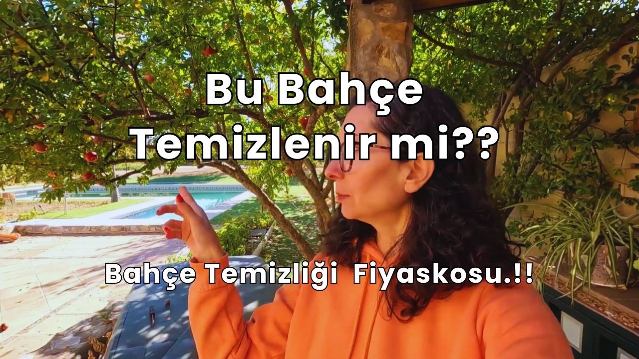 Kocaman Bahçeyi Temizlemeye Çalıştım… Sonuç? 😂