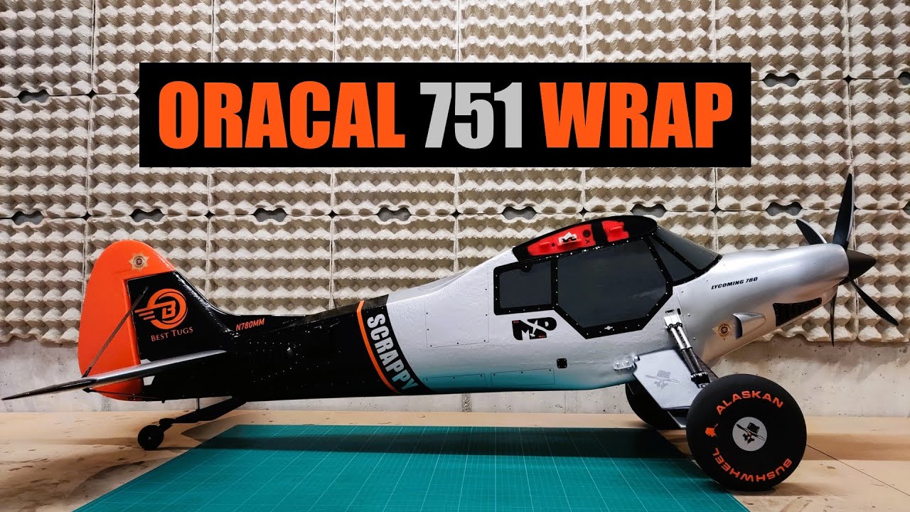 Обёртка ORACAL 751 | Урок по таймлапс-съёмке радиоуправляемого самолёта BushPlane | RC SCRAPPY #27