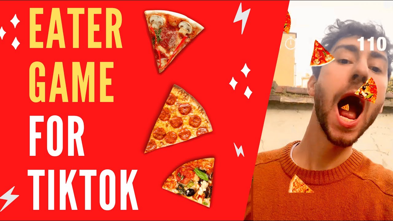 TikTok Effect House Tutorial ✨ EATER GAME TEMPLATE - Open Mouth Catch Food
