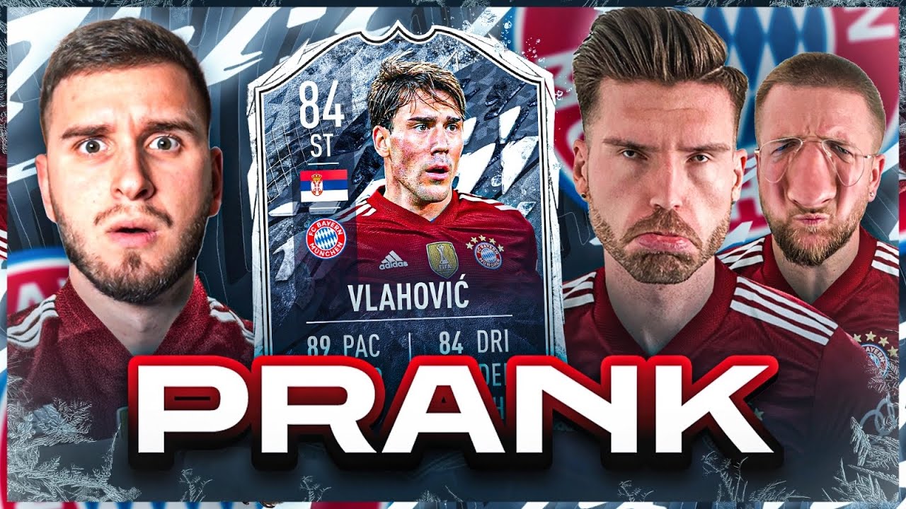 FIFA 22: HEFTIGER PRANK ☠️☠️ VLAHOVIC BAYERN TRANSFER SQUAD BUILDER BATTLE 🔥🔥