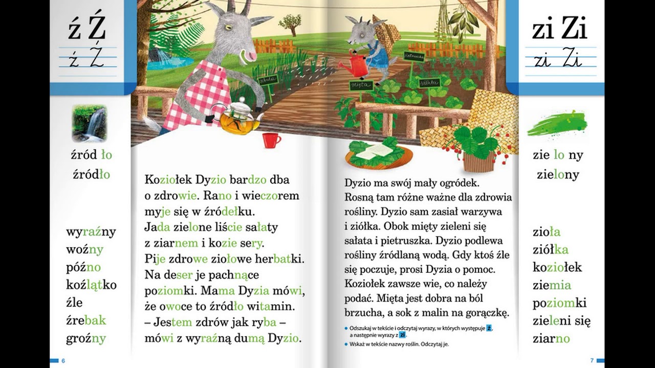 Ź zi Koziołek Dyzio Elementarz odkrywców klasa 1