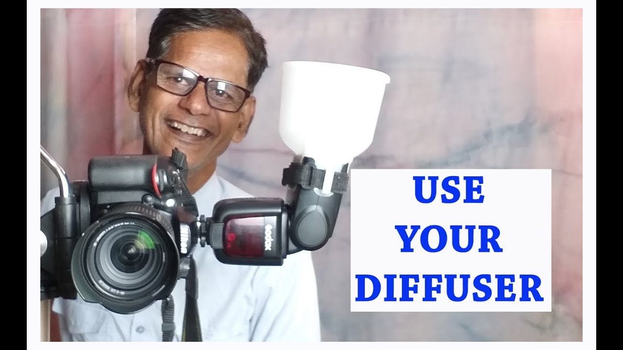 How Can Use cheapest Diffuser with godox flash,Practical demo with diffuser HINDI