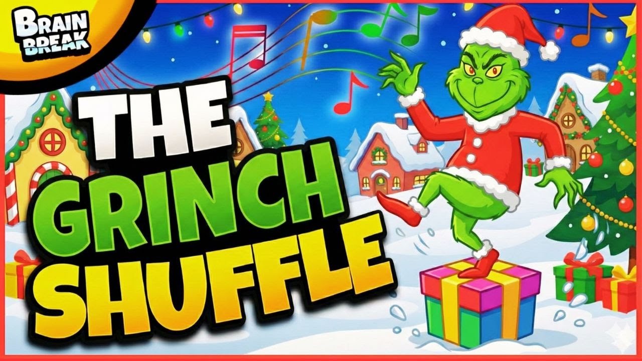 🎁 The Grinch Shuffle! 🎁 Brain Break 🎁 Freeze Dance 🎁 Christmas Brain Break