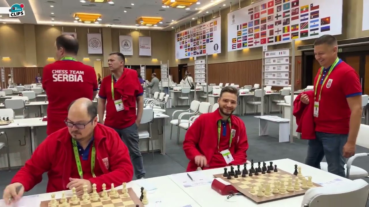 Team Serbia arrives at the Chennai Chess Olympiads