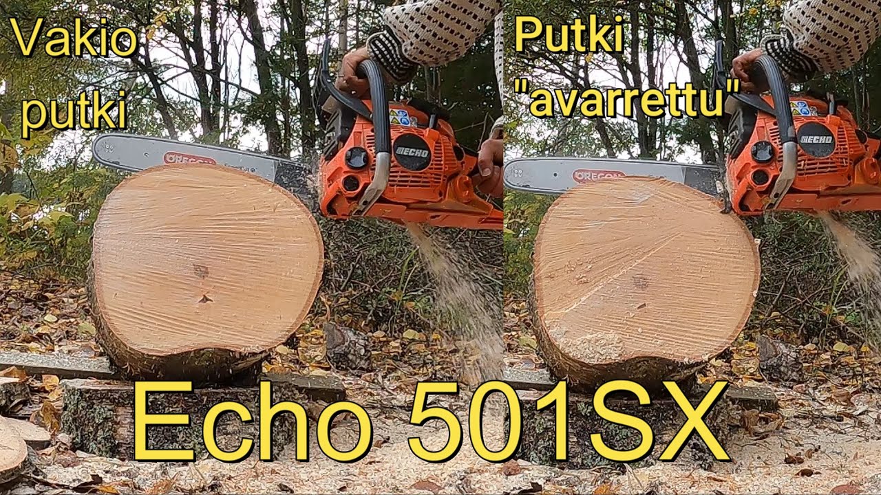 Echo 501SX - Vakio putki Vs. Avarrettu putki