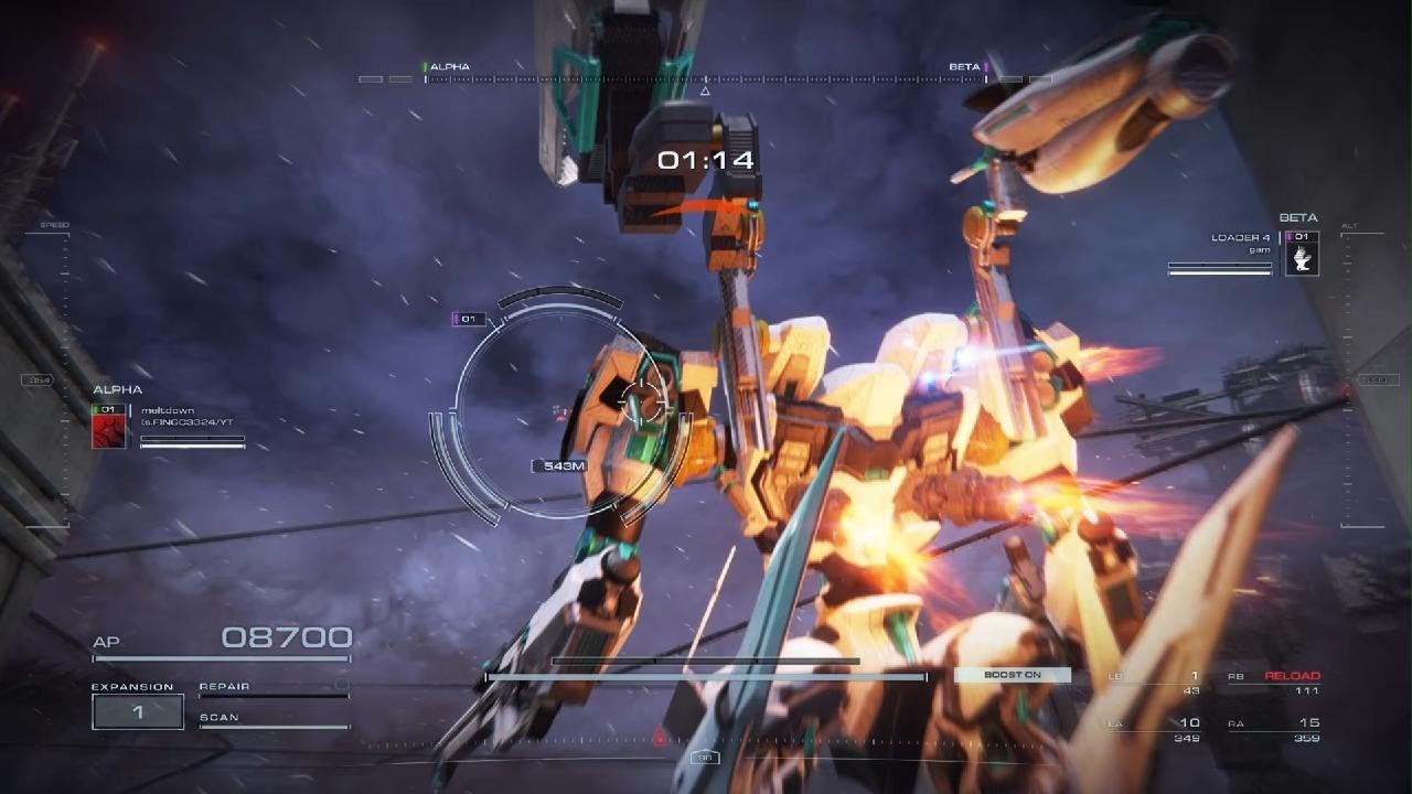 座薬軽2VSルドLT　ARMORED CORE VI FIRES OF RUBICON