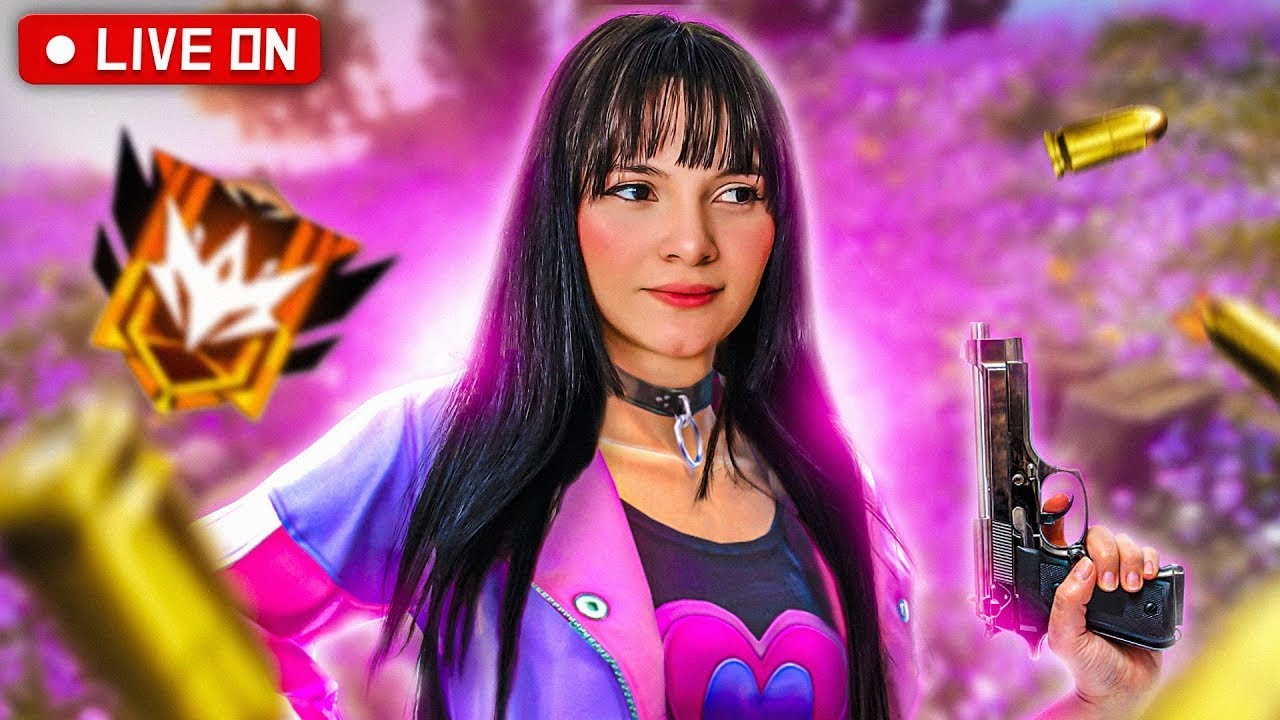 FREE FIRE AO VIVO 💗 HOJE É SÓ CAPA NA RANK 💗 FF MOBILE