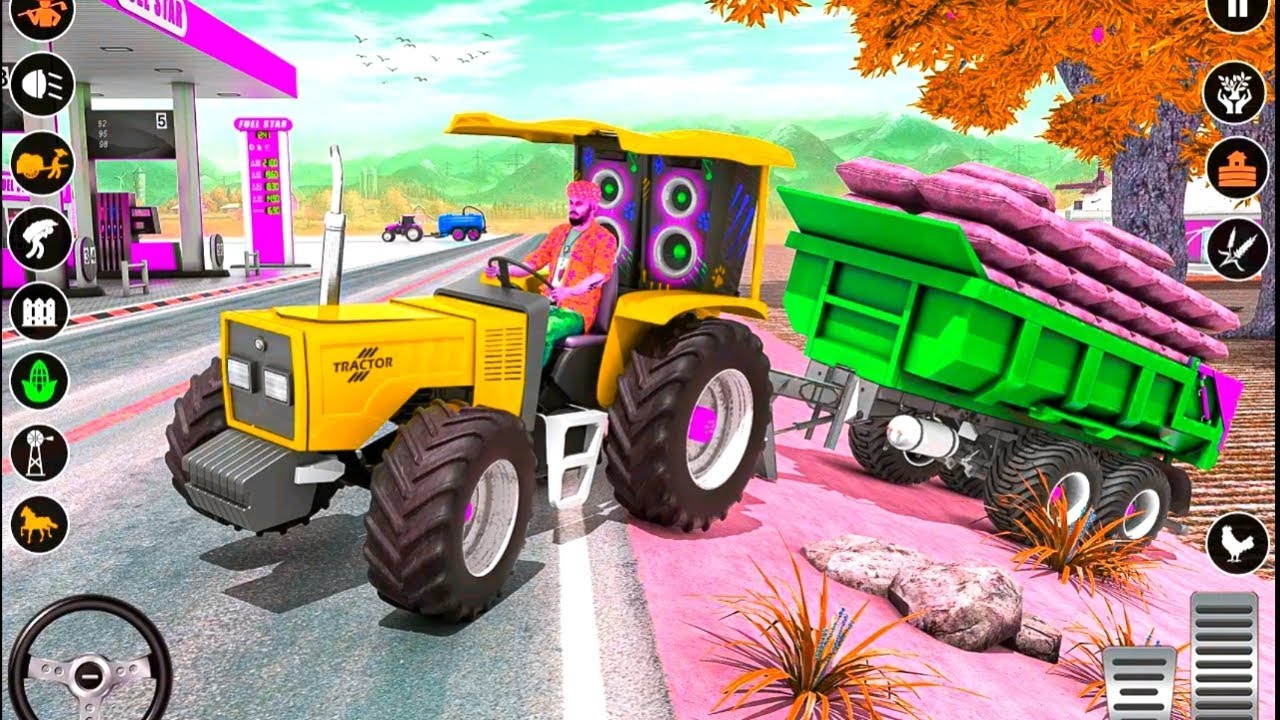 Modern Tractor farming Driving Simulator 3D New Tractor Game Android Gameplay #games #gaming 