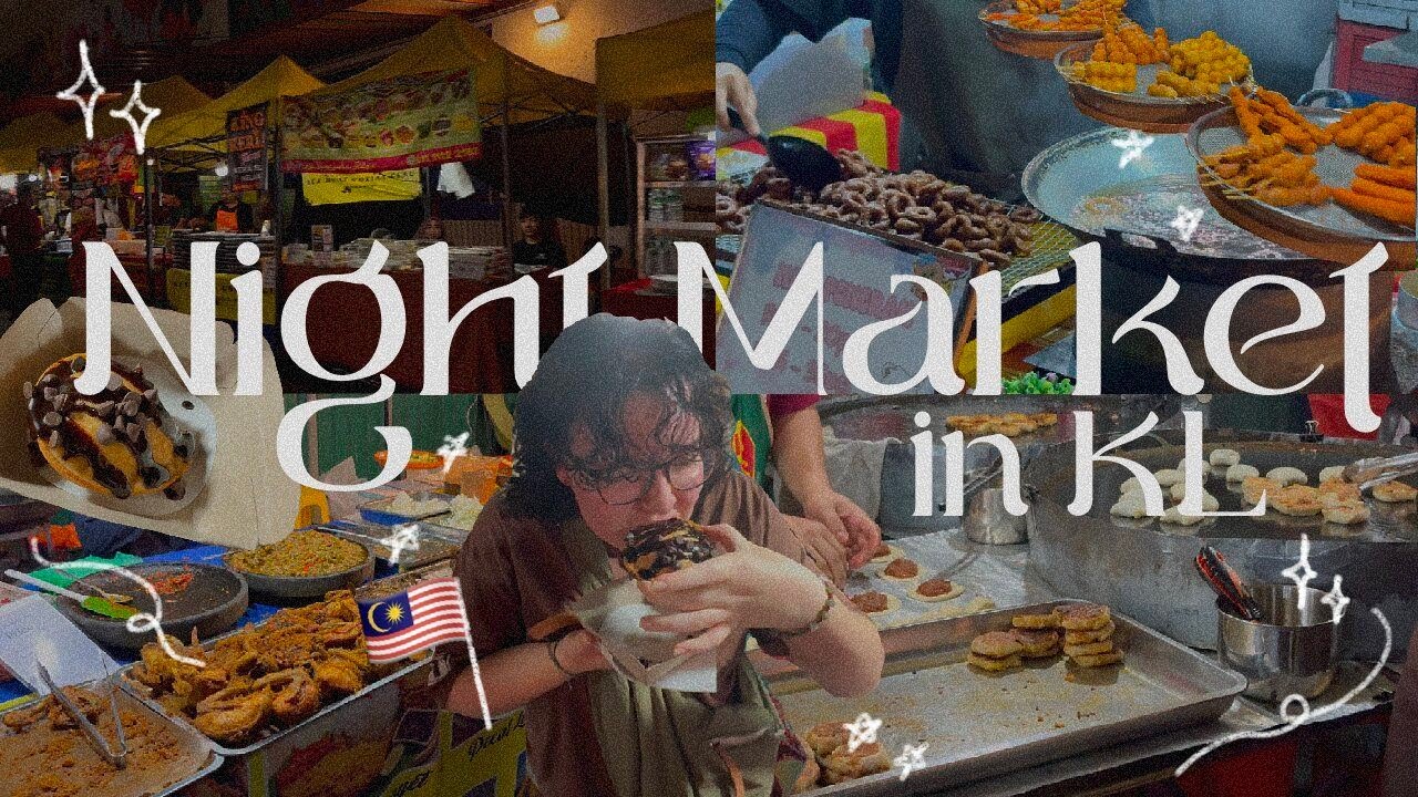 Eating at a Malaysian street food market in KL ☀︎°⛰︎⋆₊❀ ݁
