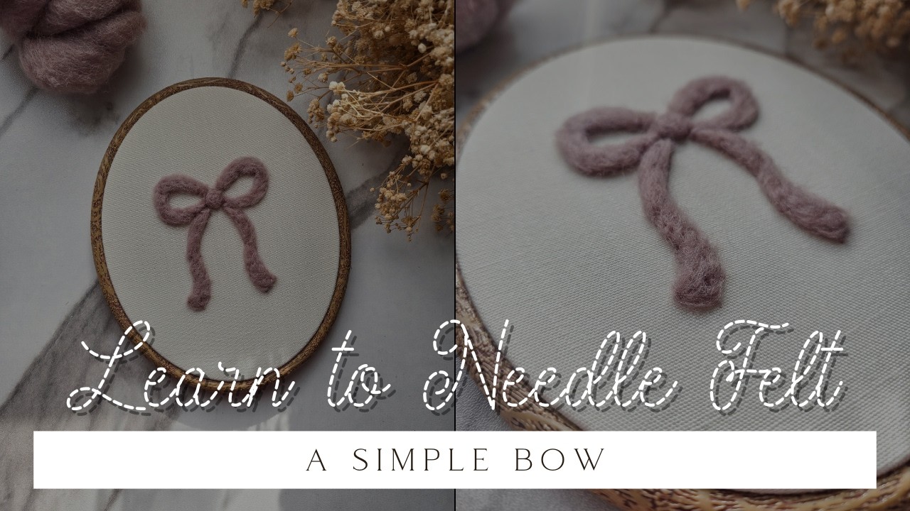 Needle Felting for Beginners- Quick Bow Project