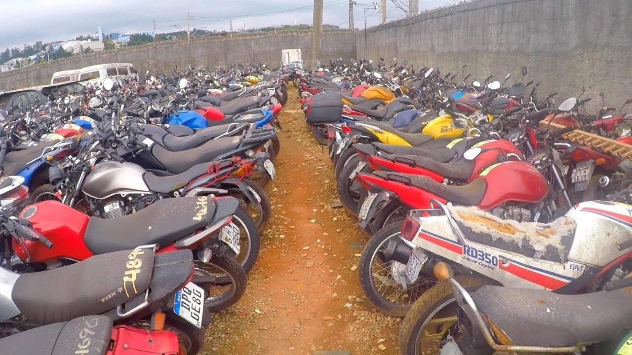LEILÃO DE MOTOS APREENDIDAS #! 78,4% ok