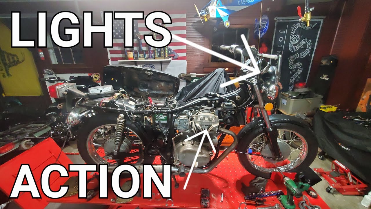 Ep.7 CB360 Blinkers and Lights Hooked up and Explained #hondamotorcycles #honda #cb360 #diy