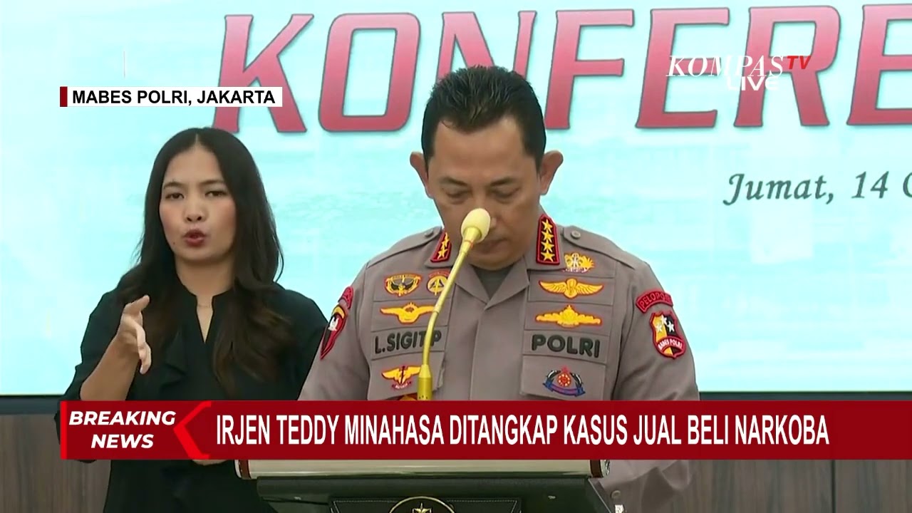 Jual Beli Narkoba, Irjen Teddy Minahasa Ditangkap!