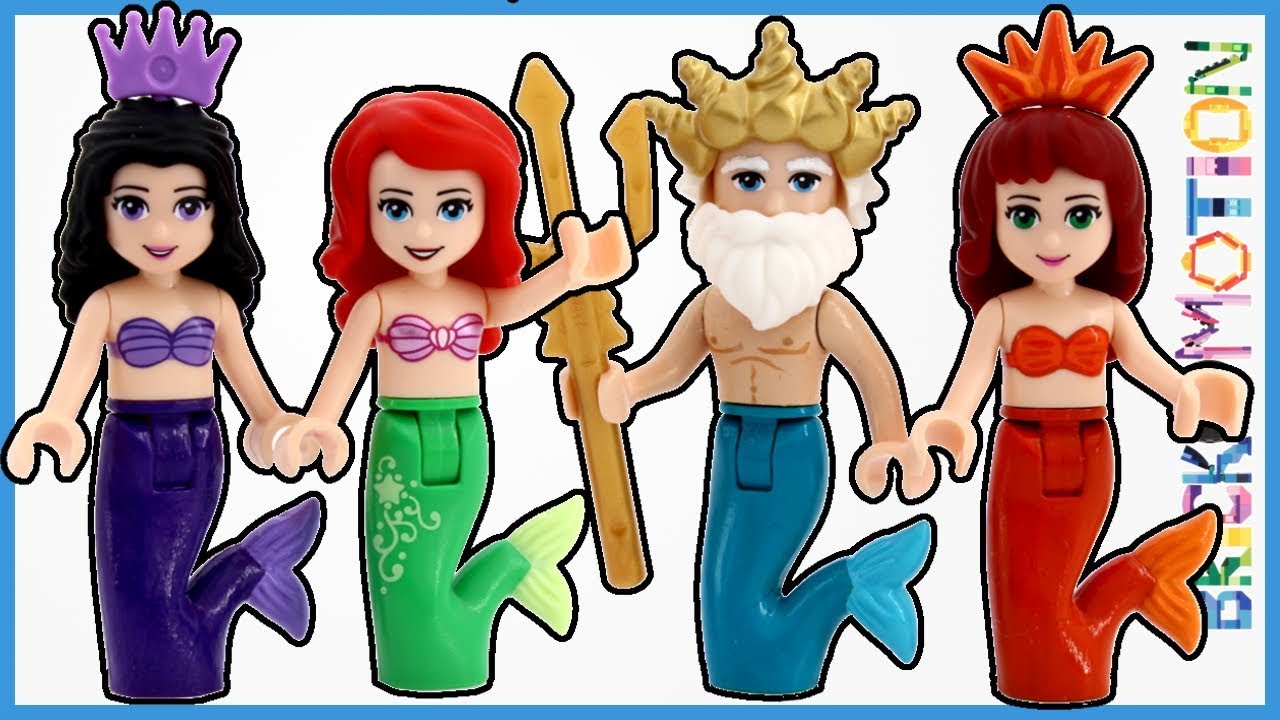 🧜‍♀️ Семья русалок Ариэль, сделанная из мини-кукол LEGO