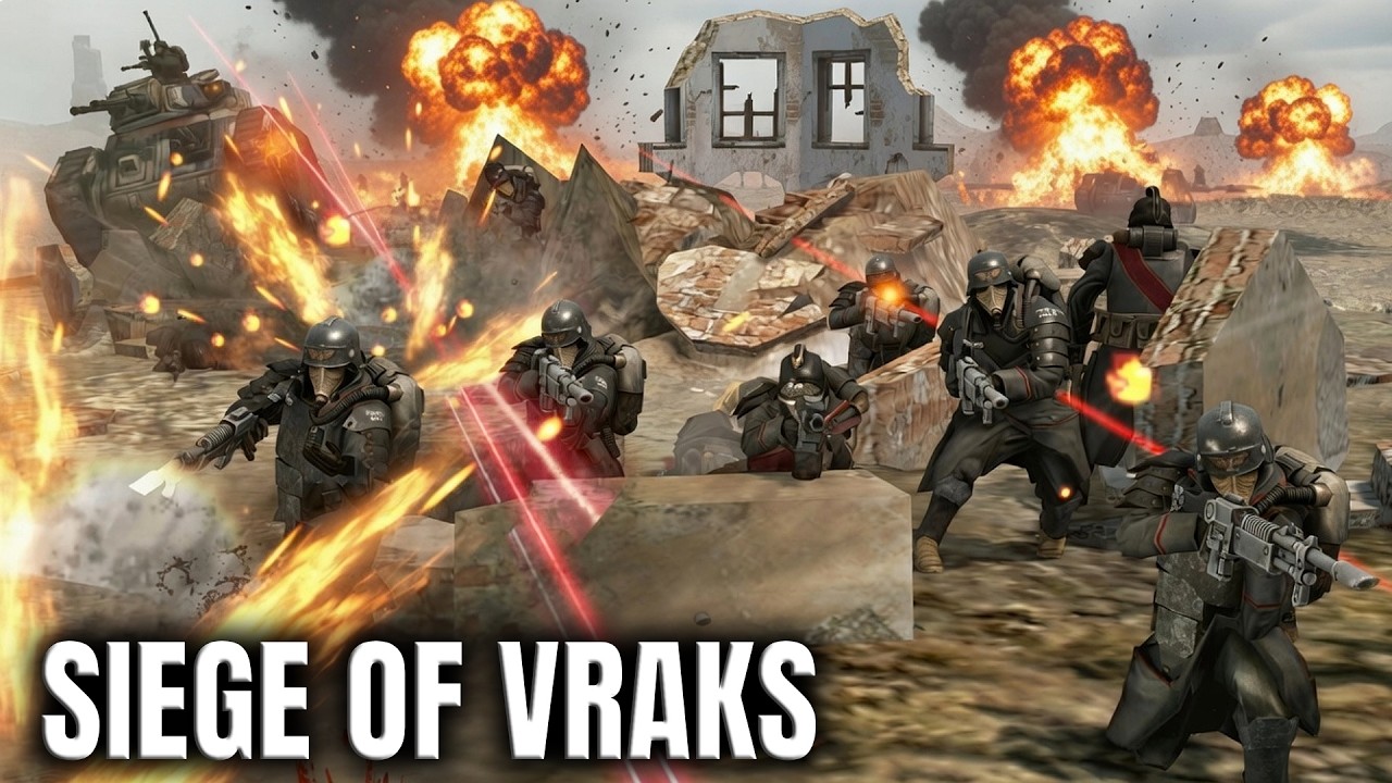 SIEGE OF VRAKS REBORN! Death Korps of Krieg vs Blood Pact | Men of War: Warhammer 40K (Cinematic)