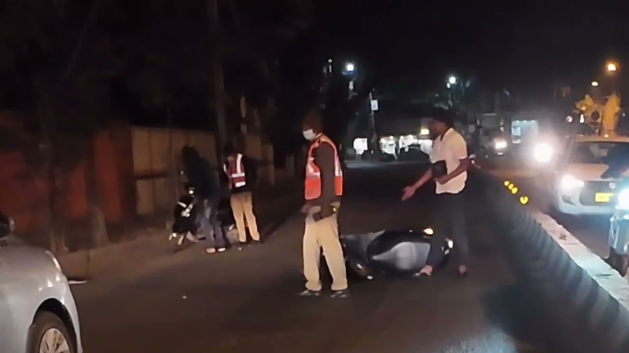 Drink & drive gone wrong. Late night scooty ride