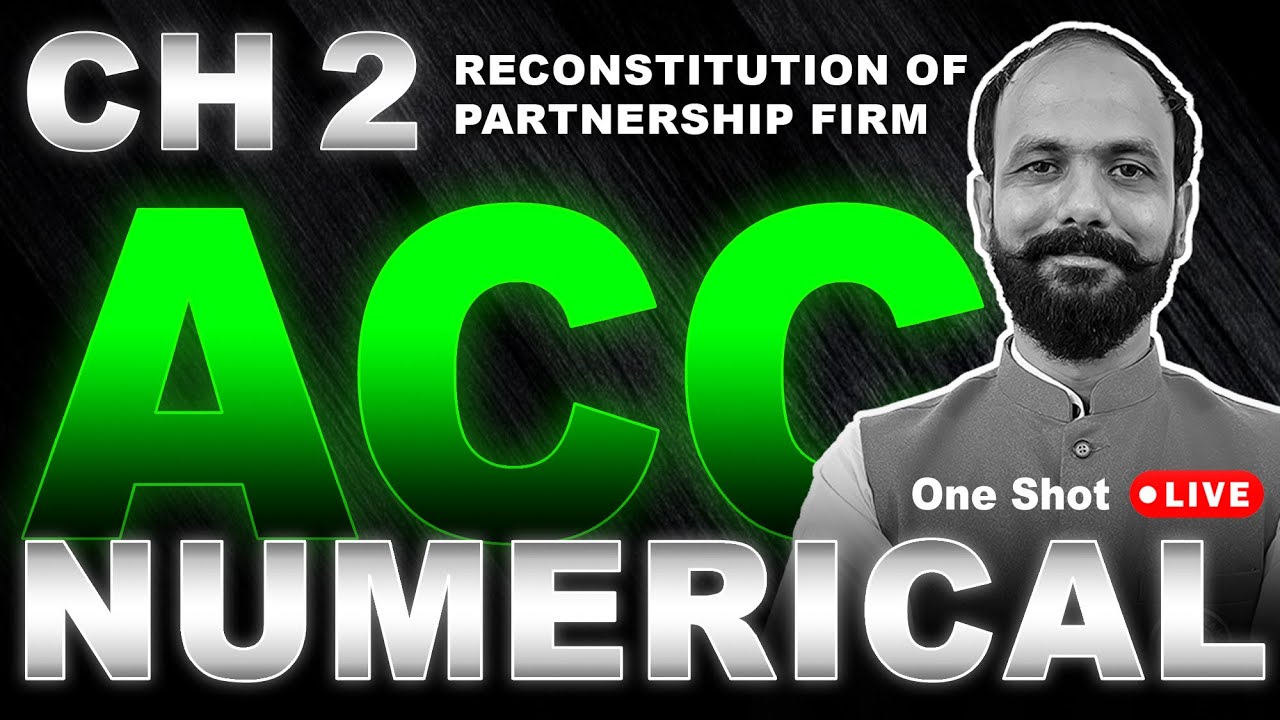 Class 12 Accounts Chapter 2 Numerical For MP Board 2025 - ACC LIVE