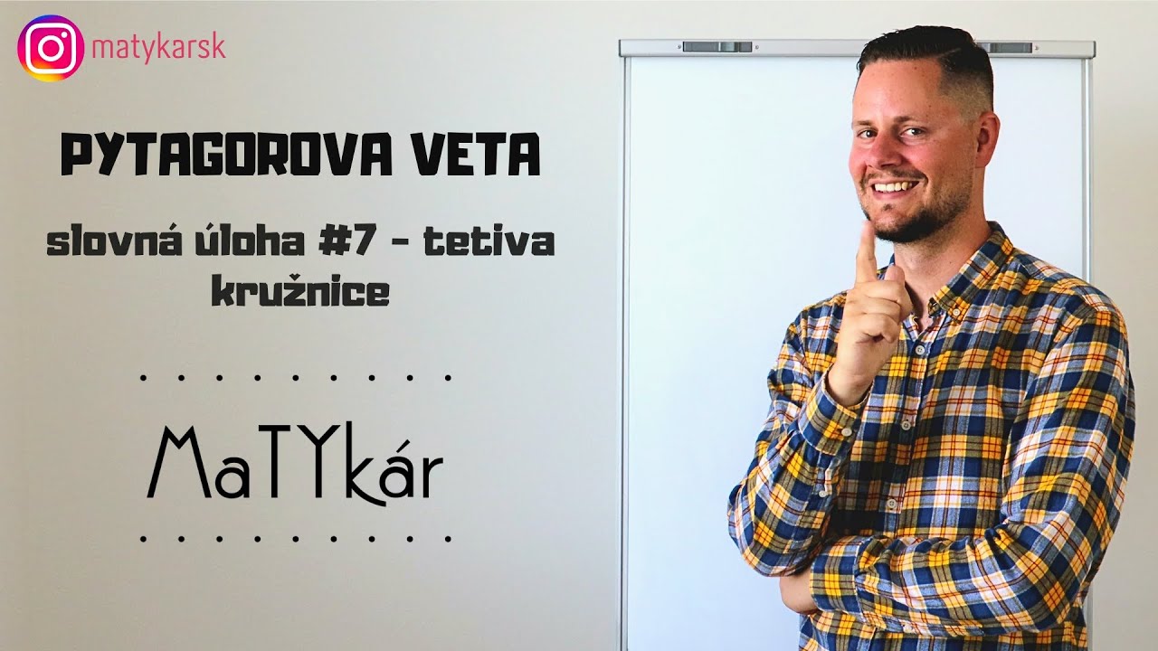 PYTAGOROVA VETA - slovná úloha #7 | tetiva kružnice