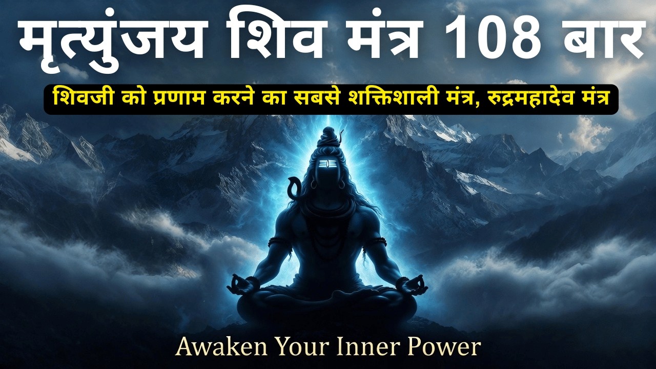 ॐ मृत्युंजयाय रुद्राय नीलकंठाय शंभवे | Powerful Shiv Mantra for Protection & Healing | Mahadev Jaap