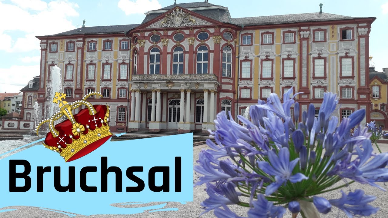 Pal&aacute;cio da cidade de Bruchsal na Alemanha
